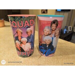 The Golden Girls Dorothy Rose Blanche Sophia Stay Golden  22oz Plastic Tumblers